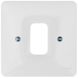 HAGER 1G WHI MOULDED GRID PLATE